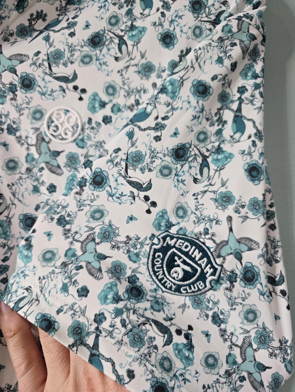 G/Fore Botanic Garden Tech Golf Polo Medinah Size M - Picture 3 of 3